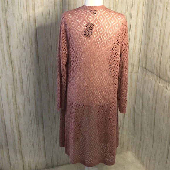 Torrid mauve pink diamond size 1 women’s cardigan - Picture 7 of 12